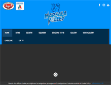 Tablet Screenshot of marsalavolley.com